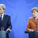 Italian Prime Minister Paolo Gentiloni meets German Chancellor Angela Merkel