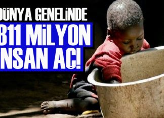 İnsanlık bu mu?: 811 milyon açlık çekiyor!